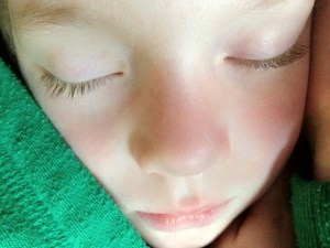 Not talking. Sleeping. Might talk later whilst sleeping.