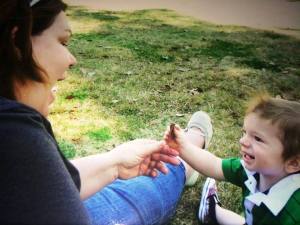 julie and toddler hugh